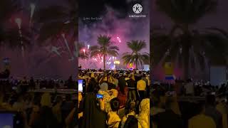 New Year Fireworks 2023 at Buhaira Corniche Sharjah  Jyothis Food World [upl. by Ttelrats488]