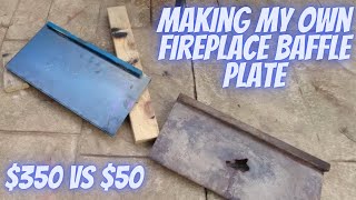 DIY FIREPLACE BAFFLE PLATE  ULTIMATE WOOD HEATER REPAIR [upl. by Maze]