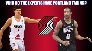 Who Do The Mock Drafts Have The Portland Trail Blazers Taking  Danny amp Dusty [upl. by Manbahs630]