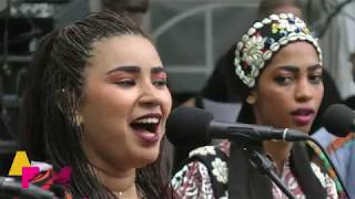 Asmâa Hamzoui amp Bnat Timbouktou  Soussia  LIVE at Afrikafestival Hertme 2019 [upl. by Heshum]