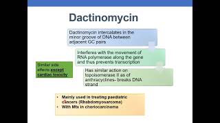 ANTICANCER DRUGS PART 4 CYTOTOXIC ANTIBIOTICS amp PLANT DERIVATIVES [upl. by Noivaz]