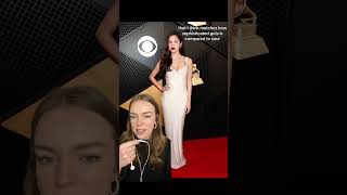 Olivia Rodrigo on the Grammys Red Carpet [upl. by Blakely688]