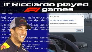 If Ricciardo played F1 games [upl. by Fisuoy685]