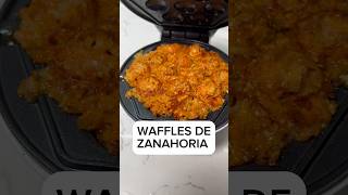 La receta para aprovechar todo Waffles de zanahoria económica y deliciosa Ideal como botana [upl. by Grogan]