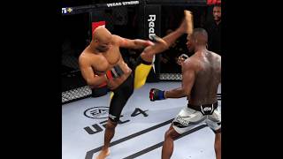 Anderson Silva KO Israel Adesanya shorts ufc nocaute foryou viral [upl. by Sinnel646]