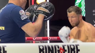 ISAAC LOWE FIRES IN RAPID SHOTS DURING OPEN WORKOUT FOR furyusyk [upl. by Razaele715]