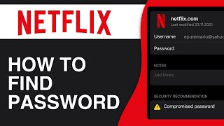 How To Find Netflix Password When Logged In  Easy Tutorial [upl. by Ydnyc39]