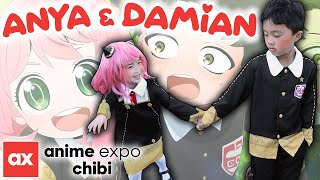 Anya amp Damian Run Around anime expo chibi 2022 [upl. by Peck497]