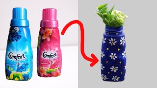 easy bottle painting  painting  bottle decoration idea [upl. by Mycah]