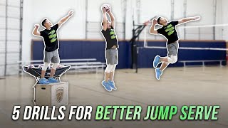 5 Drills For Better Jump Serve  Volleyball Tutorial [upl. by Hairu]