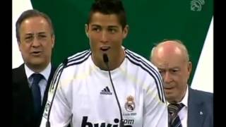 Presentación de Cristiano Ronaldo con el Real Madrid 672009 [upl. by Toms85]