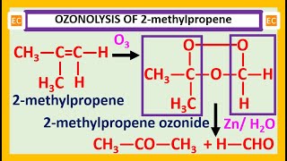 SEV NO – 5 Ozonolysis of alkene such as 2methylpropene [upl. by Ainsworth]