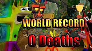 CRASH BANDICOOT 1 NST  any Speedrun NO DEATHS WORLD RECORD 1082017 [upl. by Jessey814]