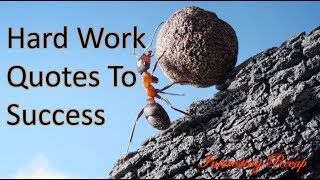 Hard Work Quotes To Success [upl. by Salis]