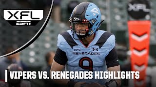 Vegas Vipers vs Arlington Renegades  XFL Full Game Highlights [upl. by Stricklan]