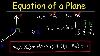 How To Find The Equation of a Plane Given Three Points [upl. by Allenotna723]