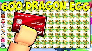 I Opened 600 EXCLUSIVE DRAGON EGGS and THIS HAPPENED Pet Simulator 99 Roblox [upl. by Chun581]