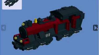 lego steam locomotief my own train loc 10205 red [upl. by Chiang]