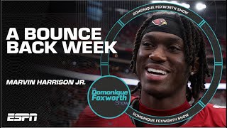 Marvin Harrison Jr has a BOUNCEBACK WEEK for Cardinals  The Domonique Foxworth Show [upl. by Kopple554]