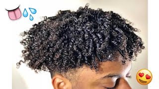 Mens Curly Hair Tutorial pt2  Define Curls Natural Hair [upl. by Iram]