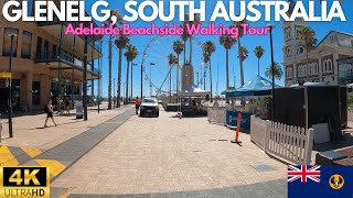 Glenelg Adelaide South Australia Walking Tour  4K 60FPS [upl. by Udela633]