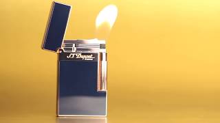 ST Dupont Blue amp Gold Ligne 2 Lighter [upl. by Anawyt45]