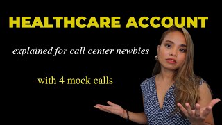 HEALTHCARE Account Mock Call amp Tips for Call Center Newbies [upl. by Eiclud501]