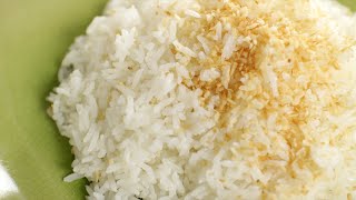 Thai Coconut Rice Recipe ข้าวมัน  Hot Thai Kitchen [upl. by Ekez]