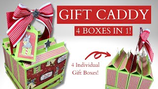 Gift Packaging Ideas  Gift Caddy  4 Boxes In 1 [upl. by Liuqa]