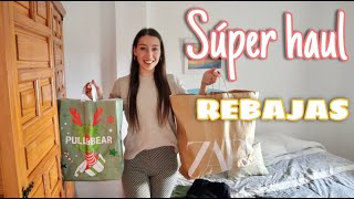 ✨ HAUL REBAJAS ZARA  STRADIVARIUS  PULL AND BEAR 🌸 TRY ON HAUL [upl. by Lasky]