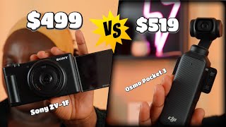 DJI OSMO POCKET 3 VS SONY ZV1F  BEST COMPACT CAMERAS 2024 [upl. by Akialam477]