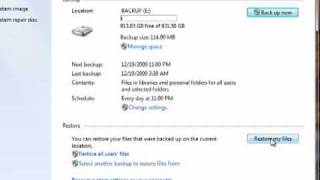 How to restore files in Windows 7 [upl. by Hanala]