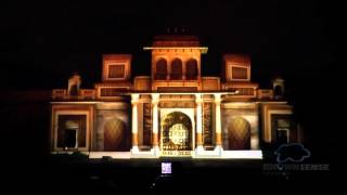 3D Projection Mapping Rambagh wedding Taj Rambagh palaceJaipur Rajasthan India [upl. by Riplex]