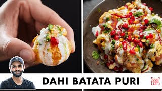 Dahi Batata Puri Recipe  Street Style Chaat  दही बटाटा पूरी  Chef Sanjyot Keer [upl. by Ferreby]