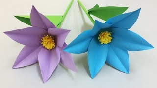 How to Make Beautiful Flower with Paper  Making Paper Flowers Step by Step  DIY Paper Flowers [upl. by Townshend563]