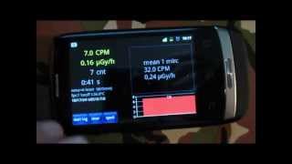 REVIEW quotradioactivity counterquot  geiger counter app for smartphone [upl. by Phina]