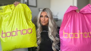 HUGE £250 BOOHOO TRY ON HAUL [upl. by Zorine]