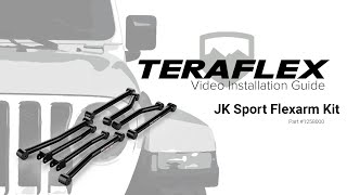 TeraFlex Install JK Sport 8 FlexArm Kit [upl. by Gimble]