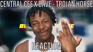 Central Cee x Dave  Trojan Horse REACTION [upl. by Maroney]