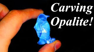 I Carved a PENGUIN out of OPALITE [upl. by Nyssa]