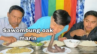 Sawombung MarinSausageLafu tharo Paknam Mukbang [upl. by Brittnee]