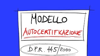 Come compilare una AUTOCERTIFICAZIONE per la Pubblica Amministrazione  Autodifesa Civica [upl. by Burford383]