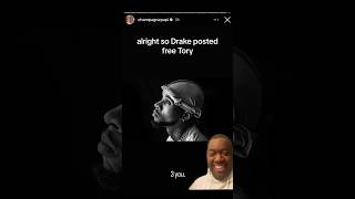 Drake Posts Free Tory Lanez On IG Megan Thee Stallion Is Pissed [upl. by Holmen]