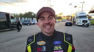 Frankie Muniz talks about his day in the ARCA Race at Toledo [upl. by Merle]