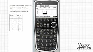 Regressionsanalys  Grafräknare I  Matematik 2 [upl. by Attiuqaj]