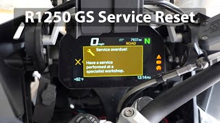 BMW R1250 GS Service Light Reset [upl. by Gayner]