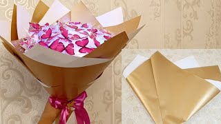 Buketlərin bağlanma qaydası💐 Kəpənək buketi bağlamaq How to make a bouquet [upl. by Aronoel]