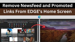 How To Remove News feed From Microsoft EDGE Browsers Home Screen [upl. by Greene]