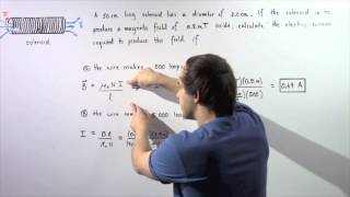 Magnetic Field Inside Solenoid Example [upl. by Anitneuq]