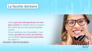 Facette Dentaire  TV Salle dattente Dentiste  Visual Activ [upl. by Stelle641]